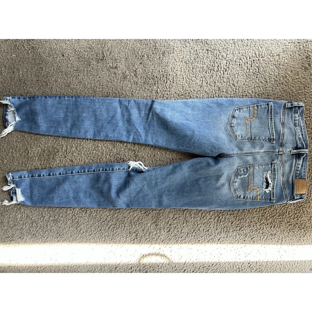 American Eagle AEO Distressed  Size 6 Mom Jean Jeggings - Picture 5 of 12